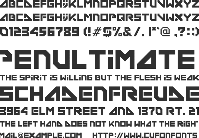 Deconditioned Reflex font preview
