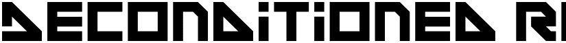 Deconditioned Reflex Regular font