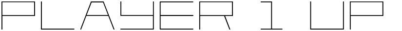Player 1 Up font download