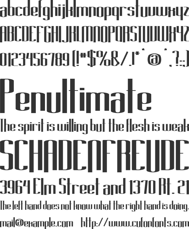 Long Cool Family font preview