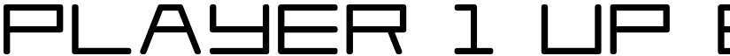 Player 1 Up Black Black font