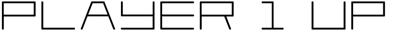 Player 1 Up Bold Bold font