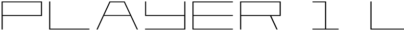 Player 1 Up Expanded Expanded font