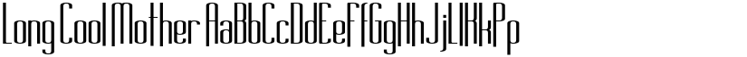 Long Cool Mother font
