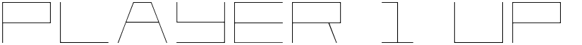 Player 1 Up Light Light font