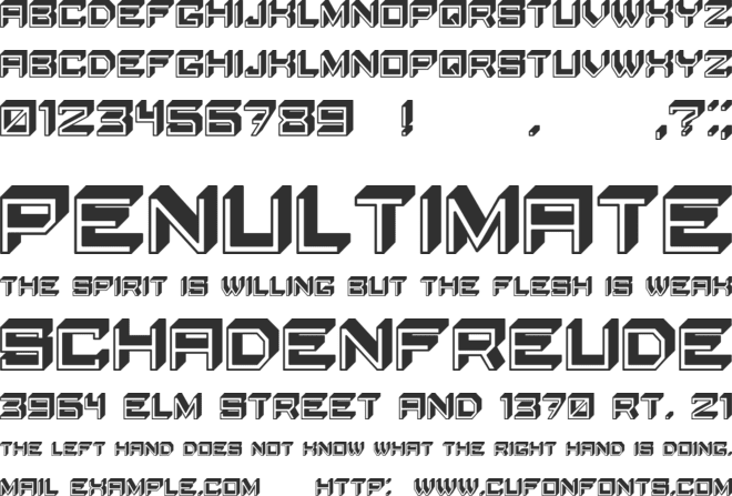 Blocky Letters font preview