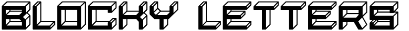 Blocky Letters Inverted Regular font