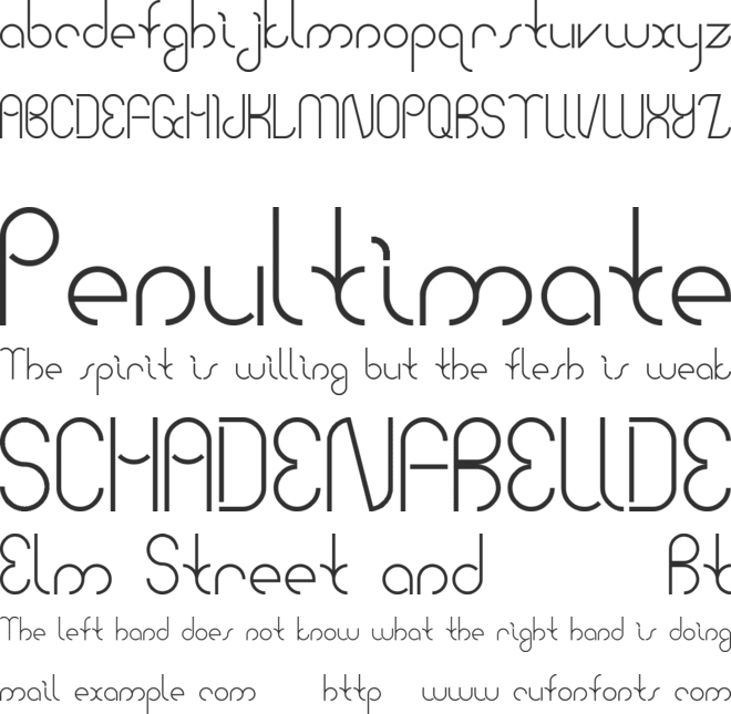 Bauhaus Two font preview