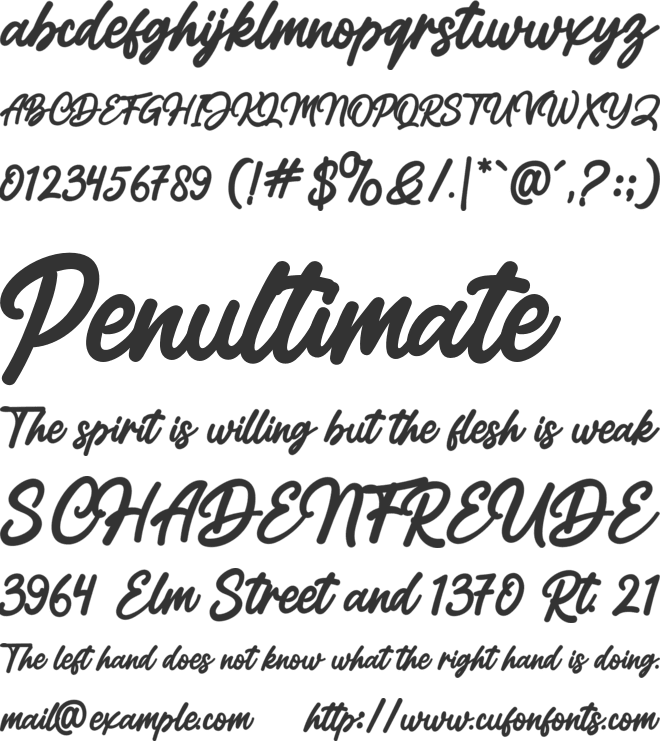 Rockane font preview