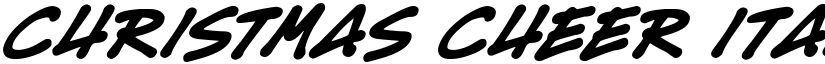 Christmas Cheer Italic font