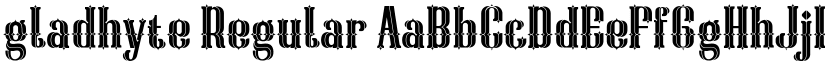 gladhyte Regular font