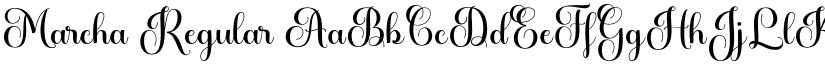 Marcha Regular font