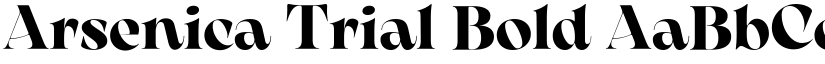 Arsenica Trial Bold font