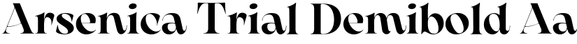 Arsenica Trial Demibold font