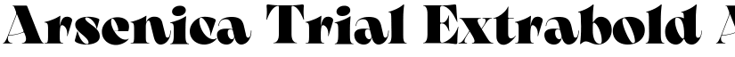 Arsenica Trial Extrabold font
