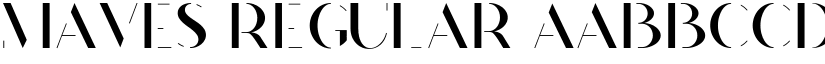 Maves Regular font