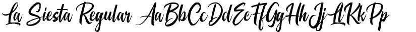 La Siesta Regular font