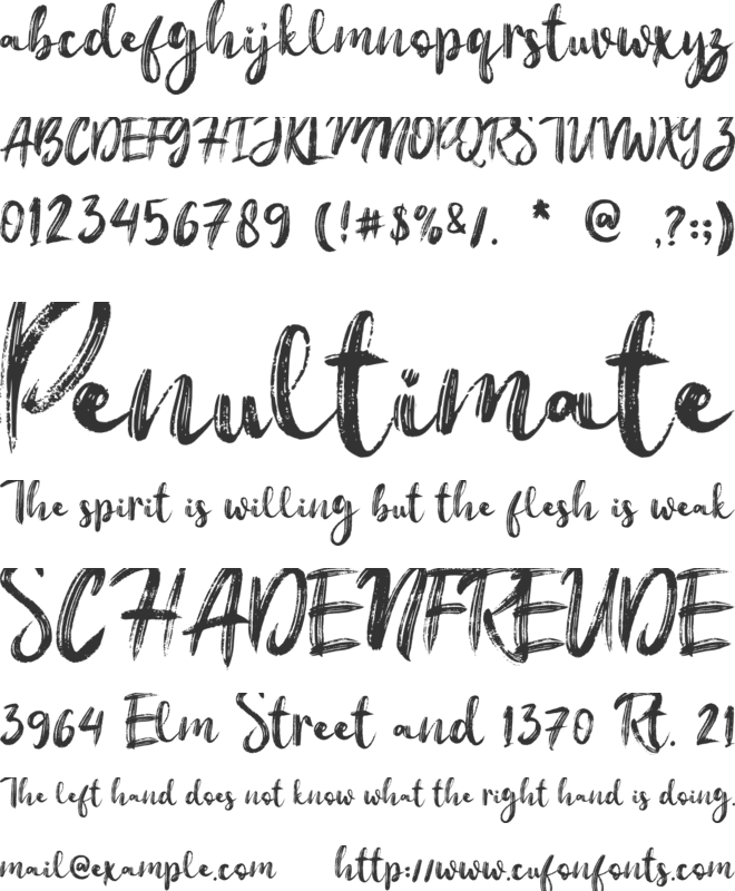 Christmas Rockstar - Personal u font preview