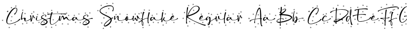 Christmas Snowflake Regular font