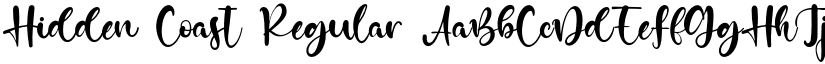 Hidden Coast Regular font
