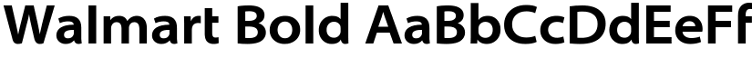 Walmart Bold font
