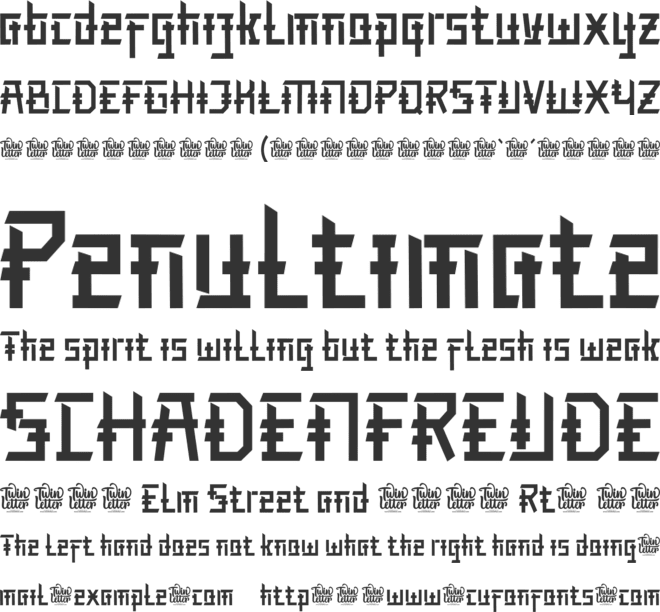 TADASHI font preview