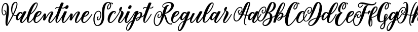 Valentine Script font download