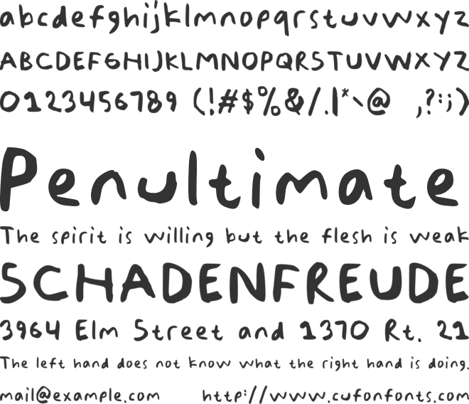 BROWN NOW ONE font preview