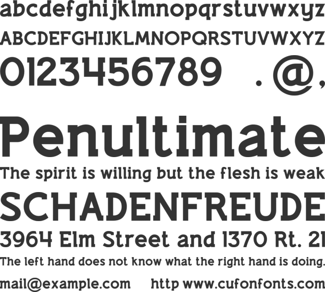 Lifestyle M54 font preview