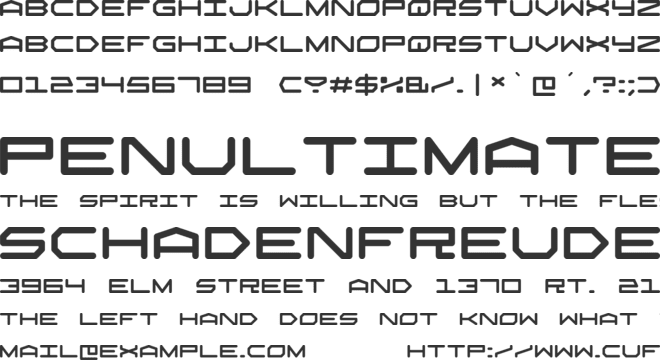 Robtronika font preview