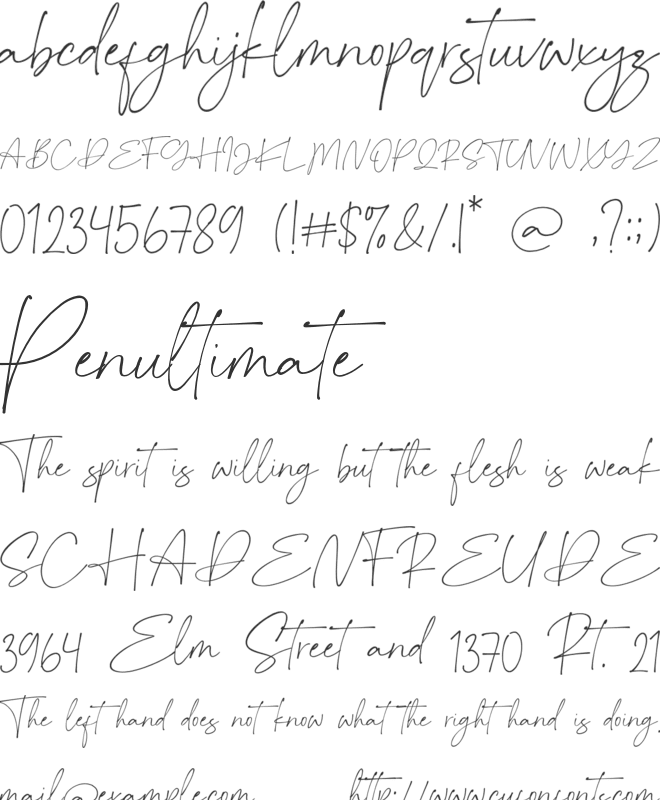 Baskara font preview