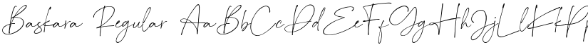 Baskara Regular font