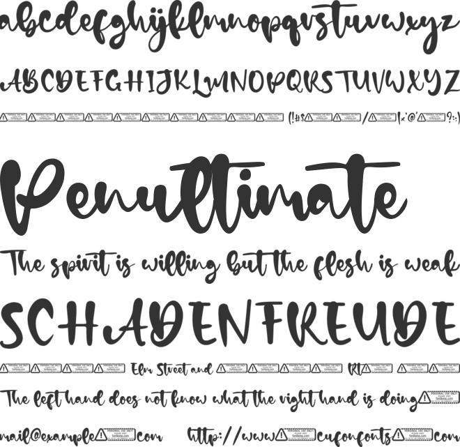 Davin Boys font preview