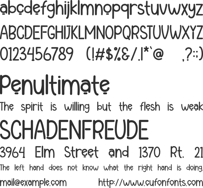 Humble Brother - Personal Use font preview