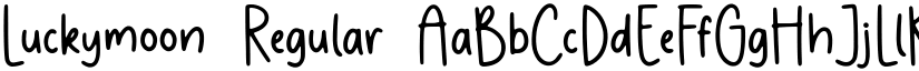 Luckymoon Regular font