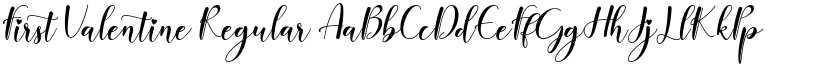 First Valentine Regular font