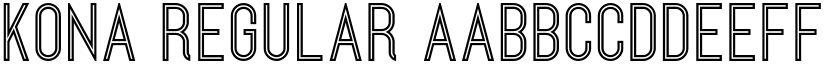 Kona Regular font