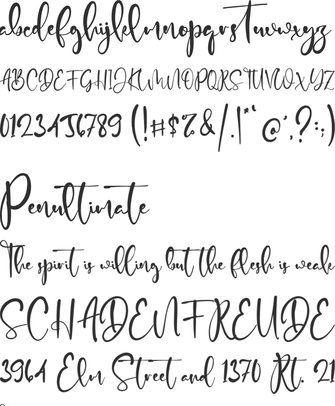 Joice Colin font preview