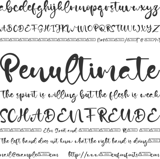 Dylan Velma font preview