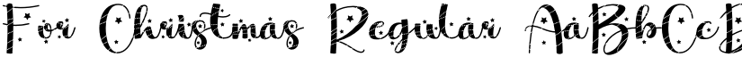 For Christmas Regular font