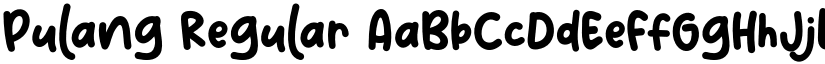 Pulang Regular font