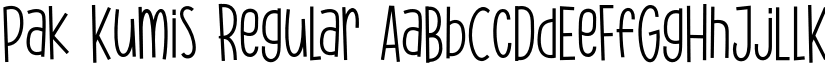 Pak Kumis Regular font