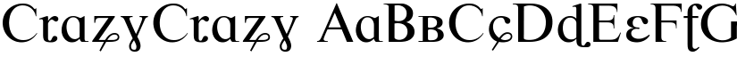 CrazyCrazy font