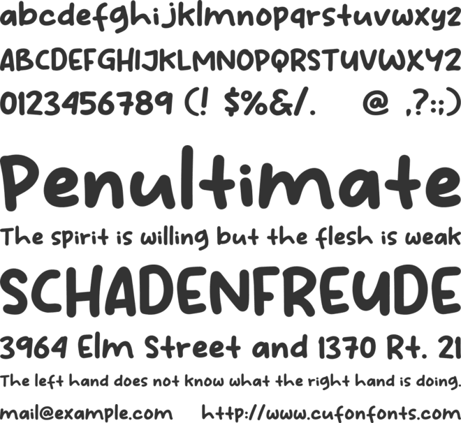 Bread Idol font preview