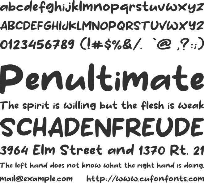 Spicy Taste font preview