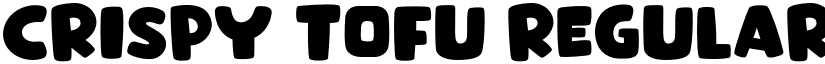 Crispy Tofu Regular font