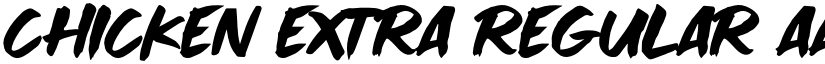 Chicken Extra Regular font