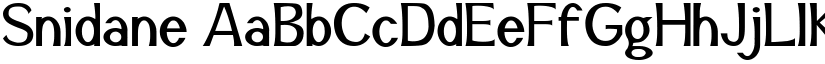 Snidane font