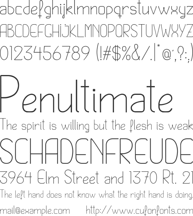Fifont font preview