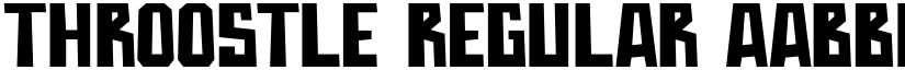 Throostle font download